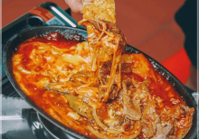 bò phô mai sốt cay